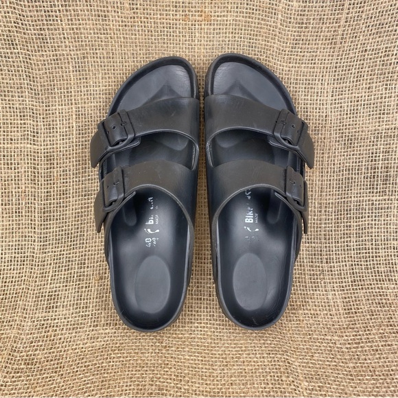 Birkenstock Arizona Sandals Black 2 Strap Essentials Women Size 9 - Picture 2 of 9